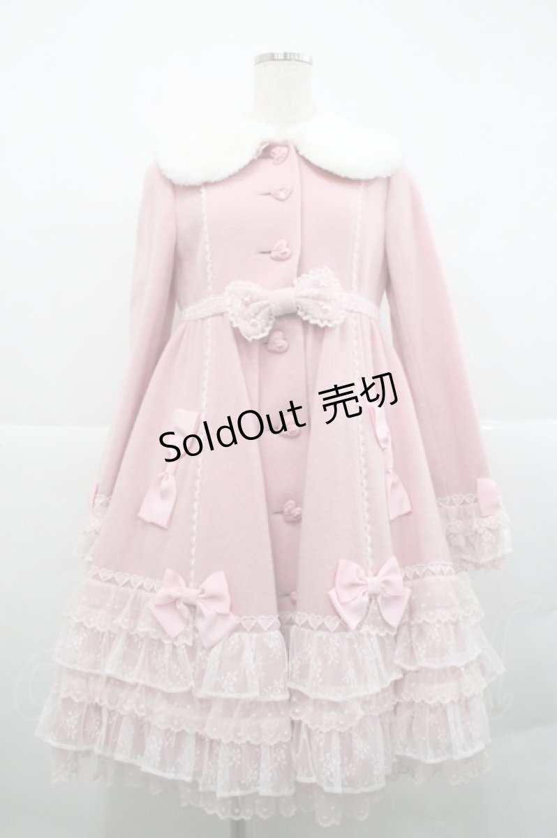 画像1: Angelic Pretty / Sweet Loveフリルコート  ピンク I-25-12-18-041-AP-CO-SA-ZI (1)