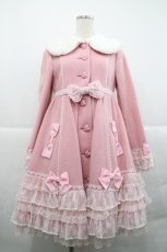 画像1: Angelic Pretty / Sweet Loveフリルコート  ピンク I-25-12-18-041-AP-CO-SA-ZI (1)