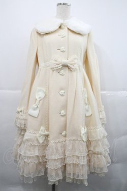 画像1: Angelic Pretty / Sweet Loveフリルコート  アイボリー I-25-12-18-042-AP-CO-SA-ZI