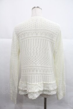 画像2: PINK HOUSE / マーガレットモチーフ付きニットプルオーバー  白 I-25-12-22-047-LO-TO-SA-ZI