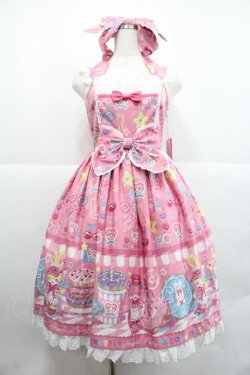 画像1: Angelic Pretty / Toy's Donut DinerジャンパースカートSet  ピンク I-25-12-22-052-AP-OP-SA-ZI