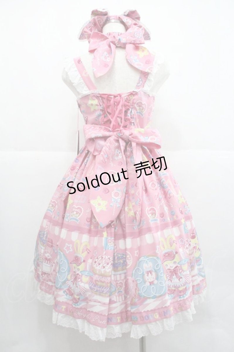 画像2: Angelic Pretty / Toy's Donut DinerジャンパースカートSet  ピンク I-25-12-22-052-AP-OP-SA-ZI (2)