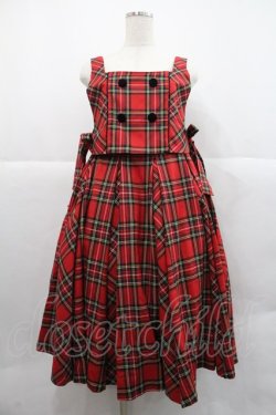 画像1: Angelic Pretty / 図書館ジャンパースカート  赤 I-25-12-22-053-AP-OP-SA-ZI