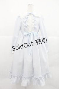 ALICE and the PIRATES / ナターシャリボンワンピース  サックスＸ白 I-25-12-22-054-PA-OP-SA-ZI