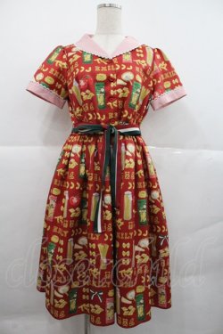 画像1: Emily Temple cute / PASTA!!ワンピース  赤 I-25-12-22-059-ET-OP-SA-ZI