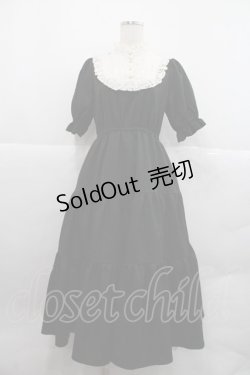 画像1: m petit by misako / TT*AMデシンヨークワンピース M 黒Ｘアイボリー I-25-12-22-064-LO-OP-SA-ZI