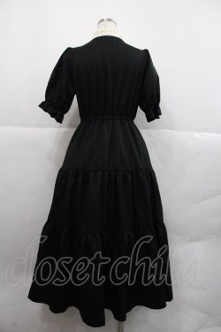 画像2: m petit by misako / TT*AMデシンヨークワンピース M 黒Ｘアイボリー I-25-12-22-064-LO-OP-SA-ZI