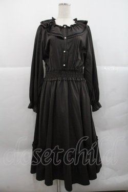 画像1: m petit by misako / フリル襟長袖ワンピース 4L ブラウン I-25-12-22-065-LO-OP-SA-ZI