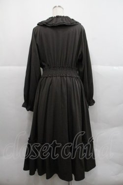 画像2: m petit by misako / フリル襟長袖ワンピース 4L ブラウン I-25-12-22-065-LO-OP-SA-ZI