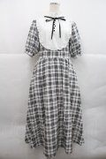 m petit by misako / チェックキリカエワンピース L 中黒 I-25-12-22-067-LO-OP-SA-ZI