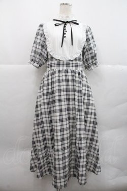 画像1: m petit by misako / チェックキリカエワンピース L 中黒 I-25-12-22-067-LO-OP-SA-ZI