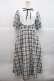 画像1: m petit by misako / チェックキリカエワンピース L 中黒 I-25-12-22-067-LO-OP-SA-ZI (1)