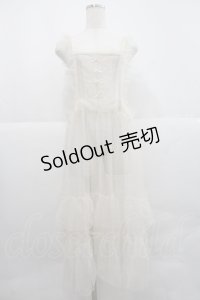 m petit by misako / ドットチュールエプロン L アイボリー I-25-12-22-072-LO-OP-SA-ZI