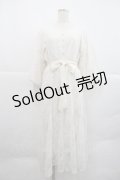 axes femme / ボリューム袖総レースワンピース Ｆ 生成り I-25-12-22-073-AX-OP-TE-ZI