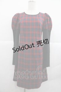 MILK / Princessカットワンピース  レッド×ネイビー I-25-12-22-078-ML-OP-SA-ZI