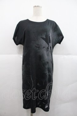 画像1: abilletage / Tシャツワンピース【crow】  黒Ｘグレー I-25-12-22-080-GO-OP-SA-ZI