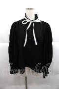 Eri Aino's Collection / シャーロットの水曜日ブラウス LL 黒 I-25-12-22-009-0-BL-SA-ZI