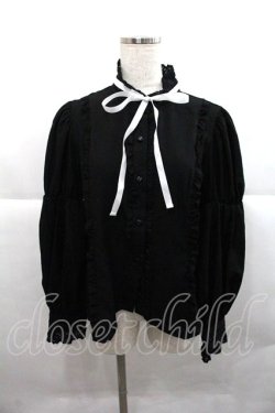 画像1: Eri Aino's Collection / シャーロットの水曜日ブラウス LL 黒 I-25-12-22-009-0-BL-SA-ZI