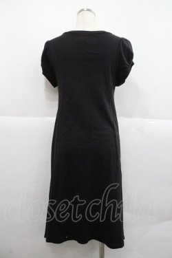 画像2: MIHO MATSUDA / シャンデリアptカットソーワンピース  ブラック I-25-12-22-081-GO-OP-SA-ZI