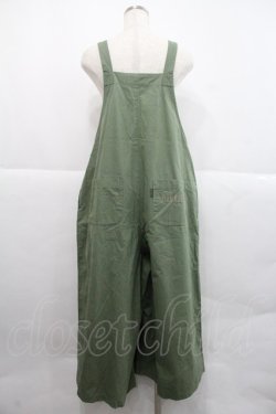 画像2: PINK HOUSE / ロゴ刺繍サロペット  グリーン I-25-12-22-084-LO-OP-SA-ZI