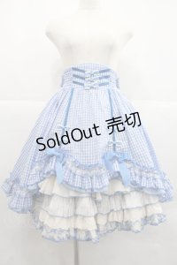 Hoshibako Works / MARION CREPES ×HoshibakoWorks デコレーションバッスルスカート  ブルー I-25-12-22-085-LO-SK-SA-ZI