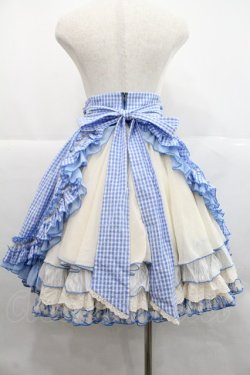 画像2: Hoshibako Works / MARION CREPES ×HoshibakoWorks デコレーションバッスルスカート  ブルー I-25-12-22-085-LO-SK-SA-ZI