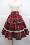Eri Aino's Collection / シャーロットの水曜日スカート S 赤チェック I-25-12-22-086-0-SK-SA-ZI