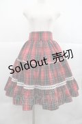 Eri Aino's Collection / シャーロットの水曜日スカート S 赤チェック I-25-12-22-086-0-SK-SA-ZI