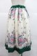 画像2: Physical Drop / フラワープリントスカート  白 I-25-12-22-087-LO-SK-SA-ZI (2)