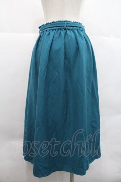 画像2: axes femme / アラジン刺繍ミディスカート M 青Ｘ白 I-25-12-22-091-AX-SK-SA-ZI