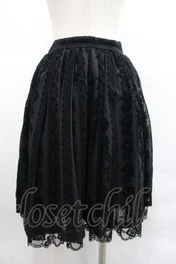 画像2: MIHO MATSUDA / フロッキーミニスカート M ブラック I-25-12-22-094-GO-SK-SA-ZI