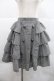 画像1: ALICE and the PIRATES / サイドフリル千鳥スカート  ブラック×ホワイト I-25-12-22-095-PA-SK-SA-ZI (1)