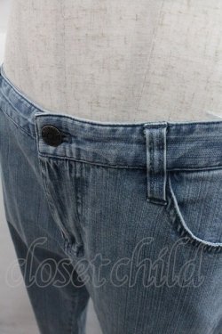 画像3: PINK HOUSE / 裾ニットフラワーデニムパンツ  青デニム I-25-12-22-102-LO-PA-SA-ZI