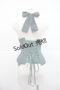 画像2: abilletage / ベーシックデザインコルセット 3 グリーン I-25-12-22-105-GO-ZA-SA-ZI