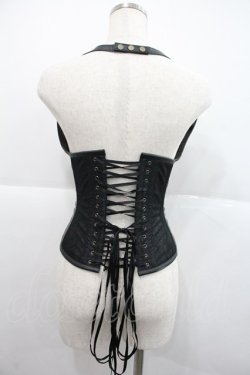 画像2: abilletage / レザービスチェ  黒 I-25-12-22-107-GO-JA-SA-ZI