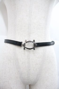 画像1: axes femme POETIQUE / カトラリースライドベルト  黒 I-25-12-22-108-AX-ZA-TE-ZI