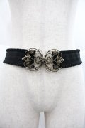 axes femme / 立体バラ×蝶ゴムベルト  ゴールド I-25-12-22-109-AX-BL-TE-ZI