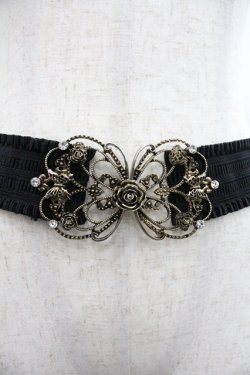 画像3: axes femme / 立体バラ×蝶ゴムベルト  ゴールド I-25-12-22-109-AX-BL-TE-ZI