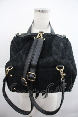 画像2: Swankiss / レースリボンリュック  黒 I-25-12-22-112-CA-BG-SA-ZI