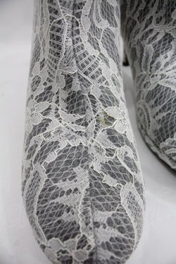 画像4: axes femme / 総レースミドルブーツ L ホワイト I-25-12-22-122-AX-SH-TE-ZI