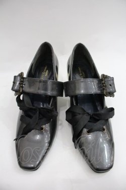 画像1: axes femme kawaii / バックルデザインパンプス L ブラック I-25-12-22-123-AX-SH-TE-ZI