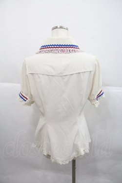 画像2: Hoshibako Works / MARION CREPES ×HoshibakoWorks トリコロールブラウス  アイボリー I-25-12-22-018-LO-BL-SA-ZI