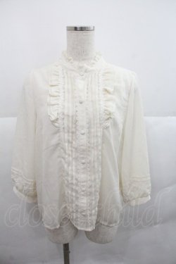 画像1: axes femme / ピンタック七分袖ブラウス F 生成り I-25-12-22-023-AX-BL-TE-ZI