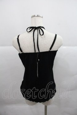 画像2: axes femme / ホルター付BIGリボンキャミ M クロ I-25-12-22-029-AX-TO-SA-ZI