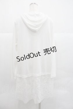 画像2: axes femme / フード付UVカットロングカーディガン F 白 I-25-12-22-030-AX-TO-TE-ZI