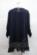 画像2: axes femme / 裾シフォンフリルボレロ Ｍ ネイビー I-25-12-22-031-AX-TO-TE-ZI (2)