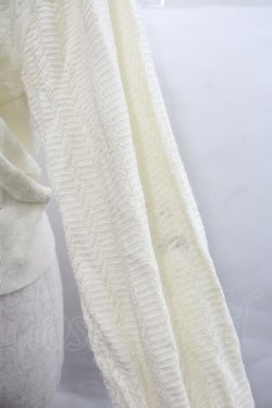 画像3: axes femme / 透かし編みニットカーディガン Ｍ 生成り I-25-12-22-032-AX-TO-SA-ZI