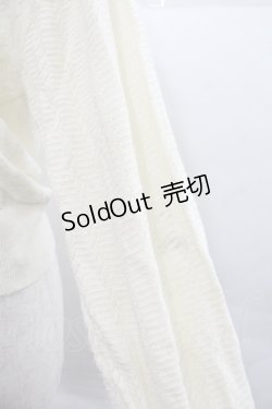 画像3: axes femme / 透かし編みニットカーディガン Ｍ 生成り I-25-12-22-032-AX-TO-SA-ZI