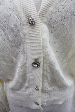 画像4: axes femme / 透かし編みニットカーディガン Ｍ 生成り I-25-12-22-032-AX-TO-SA-ZI