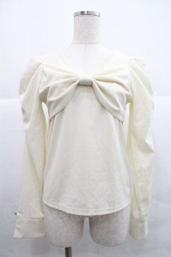 画像1: axes femme / 2WAYリボントップス F アイボリー I-25-12-22-033-AX-TO-TE-ZI